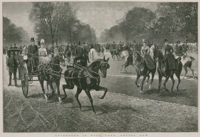 Afternoon in Hyde Park, London: Rotten Row by Jan van Chelminski