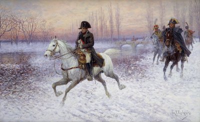 Napoleon at the Head of a Troop of Cavalry by Jan van Chelminski