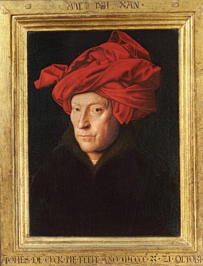 A Man in a Red Turban by Jan van Eyck