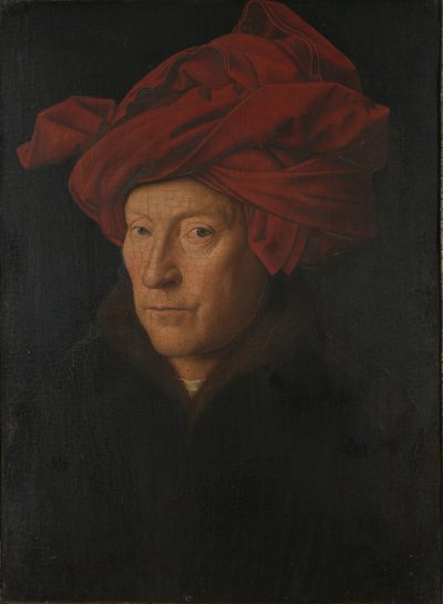 Portrait of a Man (Self Portrait?) by Jan van Eyck