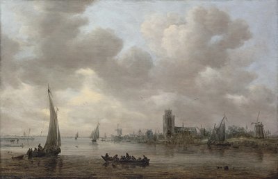 A View of the Maas with Dordrecht Beyond by Jan van Goyen