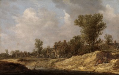Landscape with Country People by Jan van Goyen