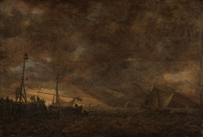 Seascape with Rising Thunderstorm by Jan van Goyen
