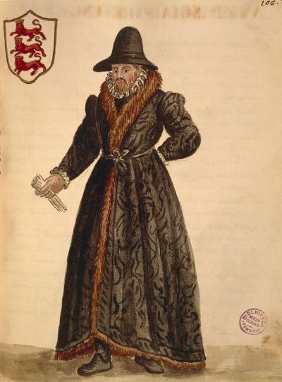 English ambassador, from illustrated book of costumes by Jan van Grevenbroeck