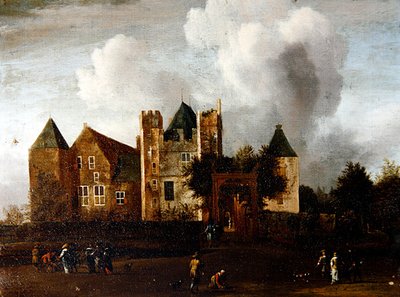 A View of Purmerend Castle, near Monnickendam, Waterland, Holland by Jan van III Kessel