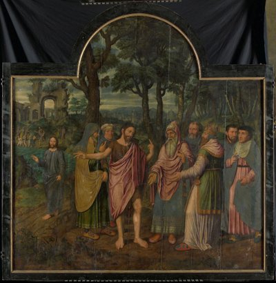 Triptych with Scenes from the Life of St John the Baptist, Center Panel by Jan van II Coninxloo