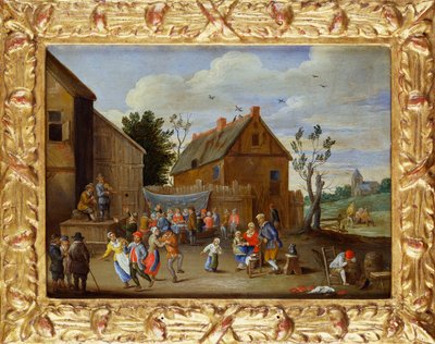 A Wedding Feast in a Courtyard of an Inn by Jan van Kessel
