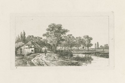 Landscape with Moored Boat by Jan van Lokhorst