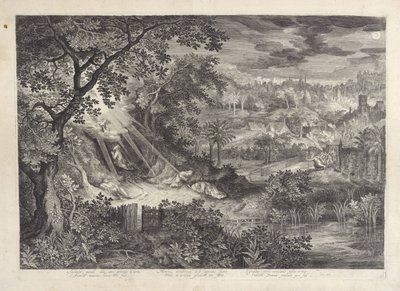 Landscape with Christ in the Garden of Gethsemane by Jan van Londerseel