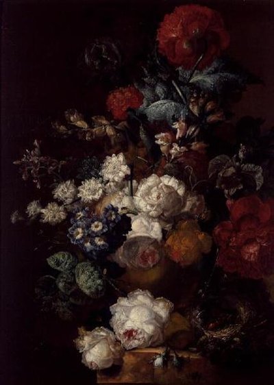 Still Life with Flowers and a Bird