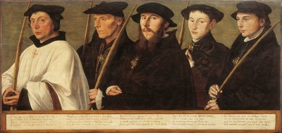 Five Members of the Utrecht Brotherhood of Jerusalem Pilgrims, ca 1541 by Jan van Scorel