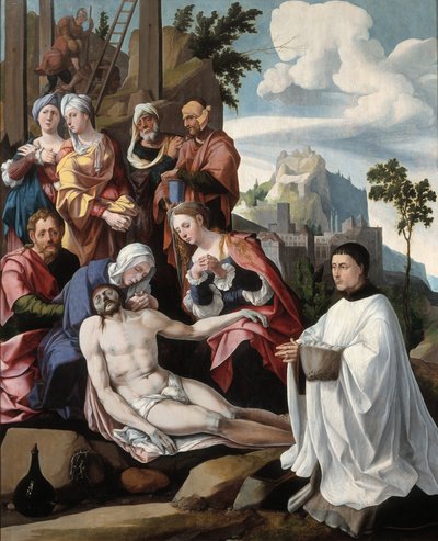 Lamentation of Christ with a Donor by Jan van Scorel