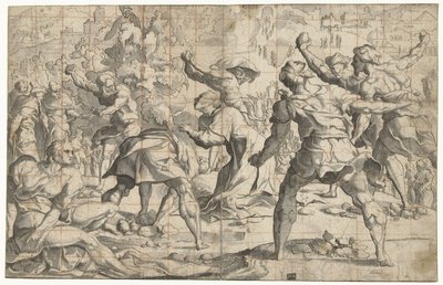 Stoning of Stephen by Jan van Scorel