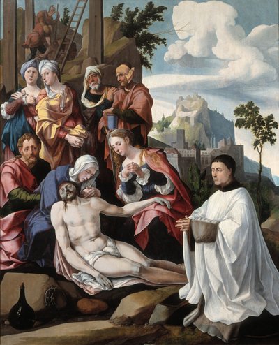 The Lamentation over Christ with a Donor by Jan van Scorel