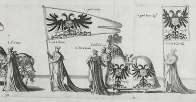 Banners at the Funeral Procession of Emperor Charles V, 1559 by Jan van and Doetechum Doetechum the elder