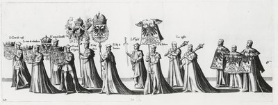 Imperial Arms at the Funeral Procession of Emperor Charles V, 1559 by Jan van and Doetechum Doetechum the elder
