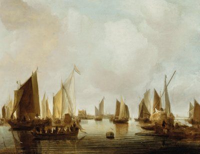 A Sea-Port by Jan van de Cappelle