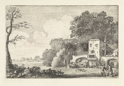 Landscape with the Dismissal of Hagar and Ishmael by Jan van de Velde (II)