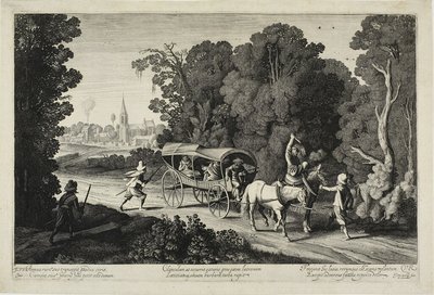 Robbers Attacking a Coach by Jan van de Velde II