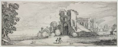 Some Pleasing Landscapes and Ruins of Ancient Monuments: Brederode Castle by Jan van de Velde II
