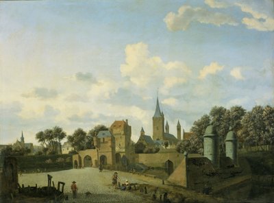 The Church of St Severin in Cologne in an Imaginary Setting by Jan van der Heyden