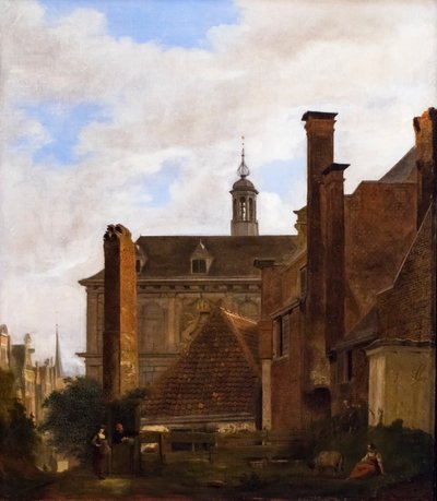The Old Amsterdam Stock Exchange by Jan van der Heyden