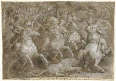 Hunt for Persian Lions, Hunting Parties, Vol. 2 (series title) by Jan van der Straet