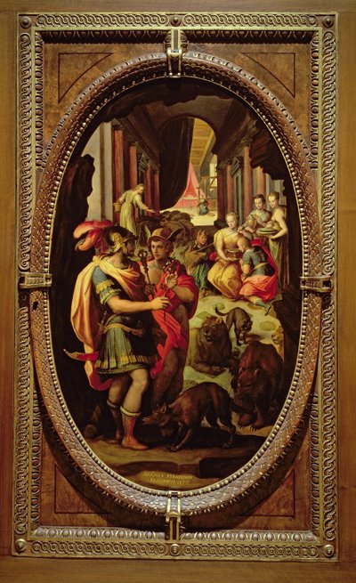 The Invention of Oil Paint, plate 15 fro - (after) Jan van der (Giovanni as  art print or hand painted oil.