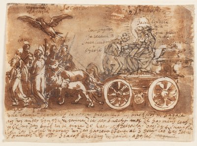 Preliminary Study for the Triumph of the Holy Scripture by Jan van der Straet, called Stradanus
