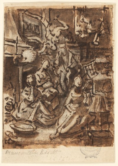 Study for a Composition by Jan van der Straet, called Stradanus