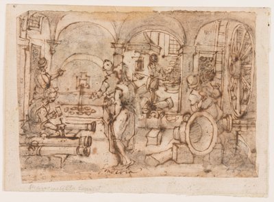 The Invention of Gunpowder, design for 