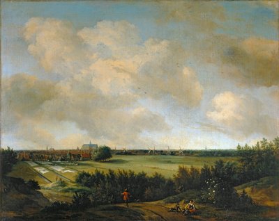 The Laundresses of Overveen, near Haarlem by Jan van der the Elder Meer