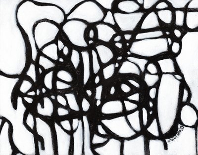 Composition in Harmony with Black Lines, c.2020 by Janel Bragg