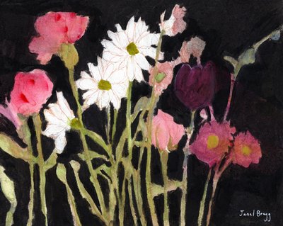 Floral with Daisies by Janel Bragg