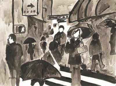 Manhattan Abstract II, c.2014 by Janel Bragg