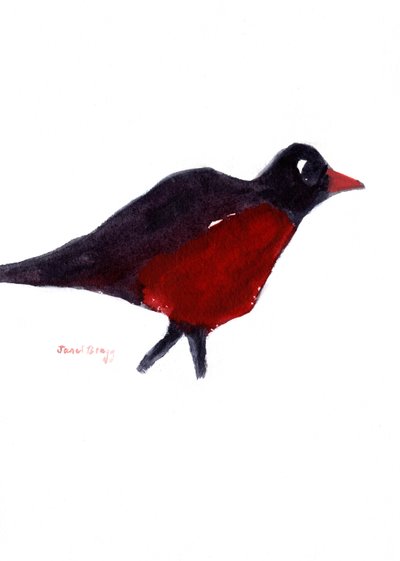 Robin Red Breast Hunting by Janel Bragg