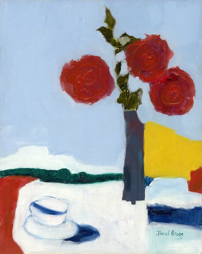 Rose and Teacup Still Life, c.2014 by Janel Bragg