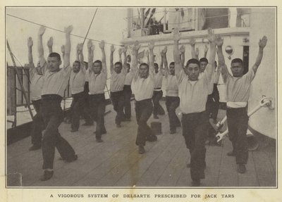 A Vigorous System of Delsarte Prescribed for Jack Tars by Japanese Photographer