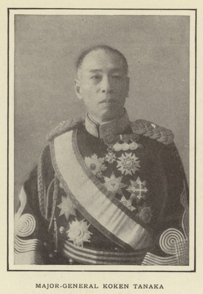 Major-General Koken Tanaka by Japanese Photographer