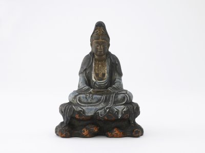 Image of seated Kannon, Kyoto, Edo period or Meiji era by Japanese School