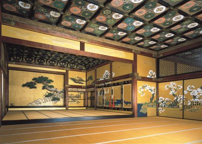 Interior of the Nijo Castle. Tokugawa Art. Architecture. Japan, Kyoto by Japanese School