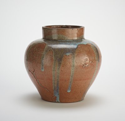 Jar, possibly Seto ware by Japanese School