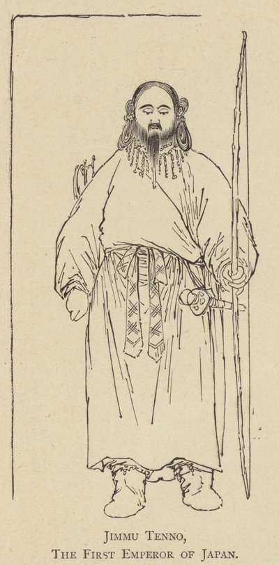 Jimmu Tenno, The First Emperor of Japan by Japanese School