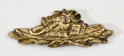 Menuki, or Grip Ornament, in the Form of a Samurai by Japanese School