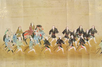 Sixth Korean Embassy to Japan at the time of Tokugawa Ietsunas succession in 1651, possibly by Kano Masunobu 1655-57 by Japanese School