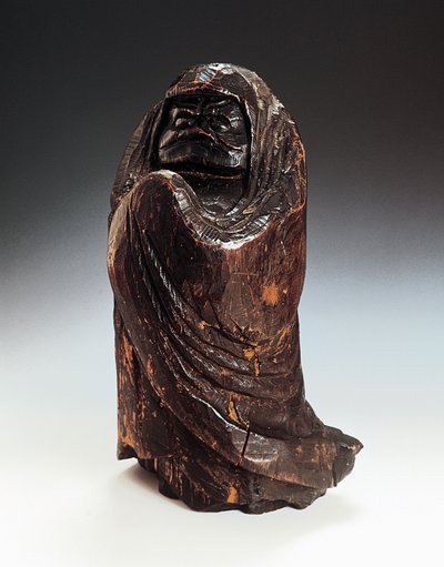 Statuette depicting Daruma (Bodhidharma, Founder and first patriarch of Zen) by Japanese School