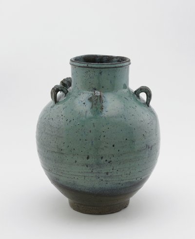 Tea-leaf storage jar with five loop lugs, Edo period by Japanese School