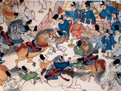 The Horse Show, Battle in Front of a Palace by Japanese School