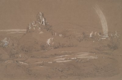 Corfu Castle and Town from the Cromwell Trenches by Jasper Francis Cropsey