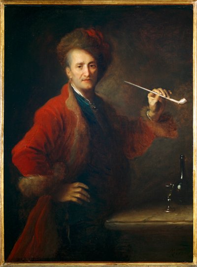 Portrait of a Man in Polish Clothing, a Pipe in His Hand by Jean-Alexis Grimou